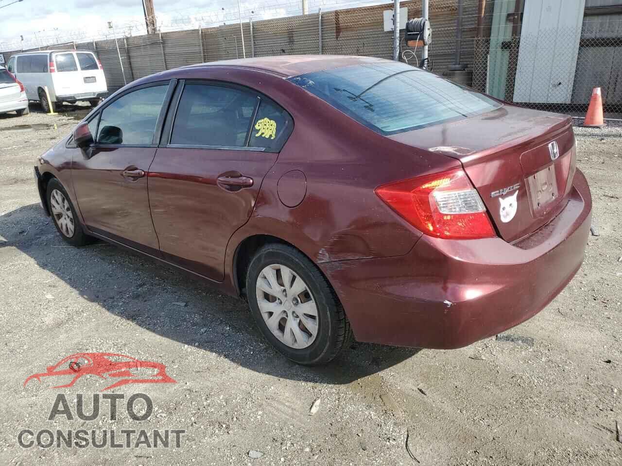 HONDA CIVIC 2012 - 2HGFB2F54CH572726