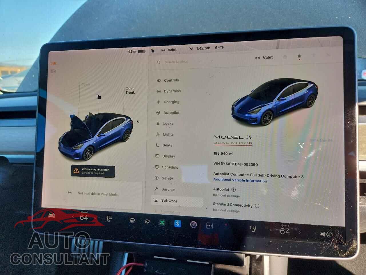 TESLA MODEL 3 2018 - 5YJ3E1EB4JF082350