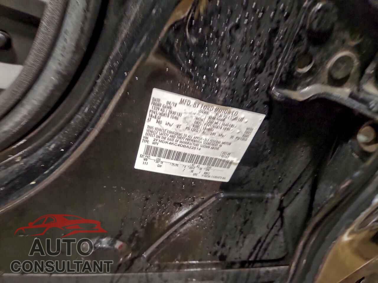 FORD EDGE 2013 - 2FMDK4KC4DBA22514