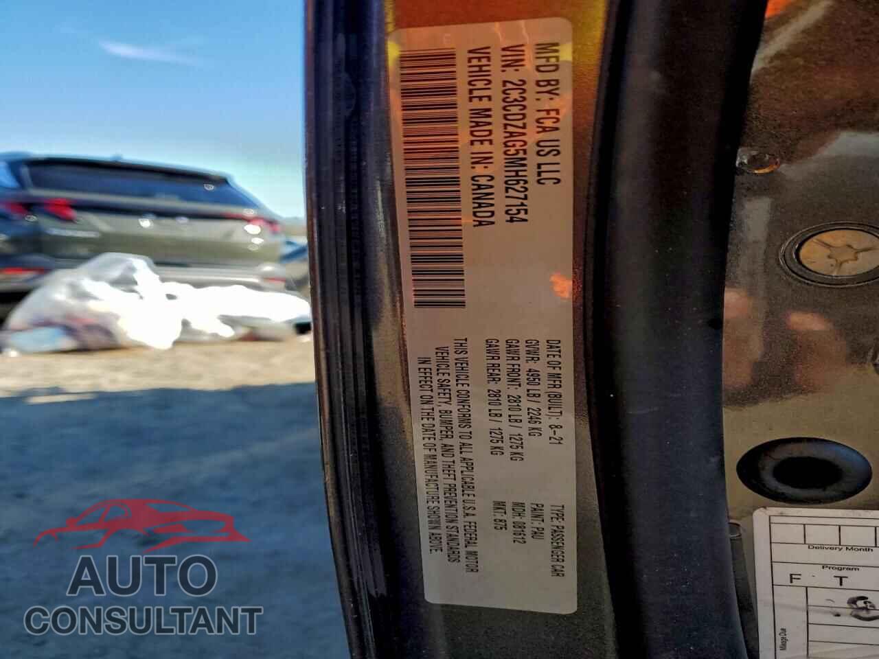 DODGE CHALLENGER 2021 - 2C3CDZAG5MH627154