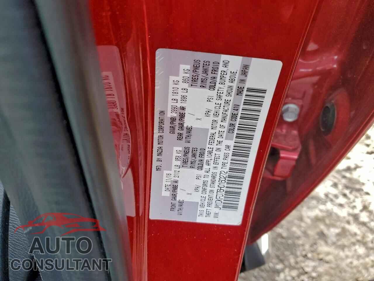 MAZDA CX-3 2017 - JM1DKFD76H0160272