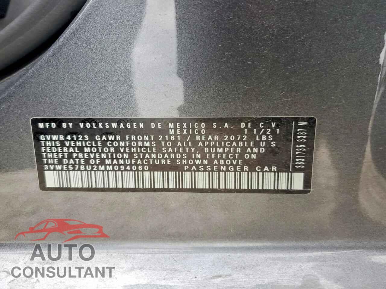 VOLKSWAGEN JETTA 2021 - 3VWE57BU2MM094060