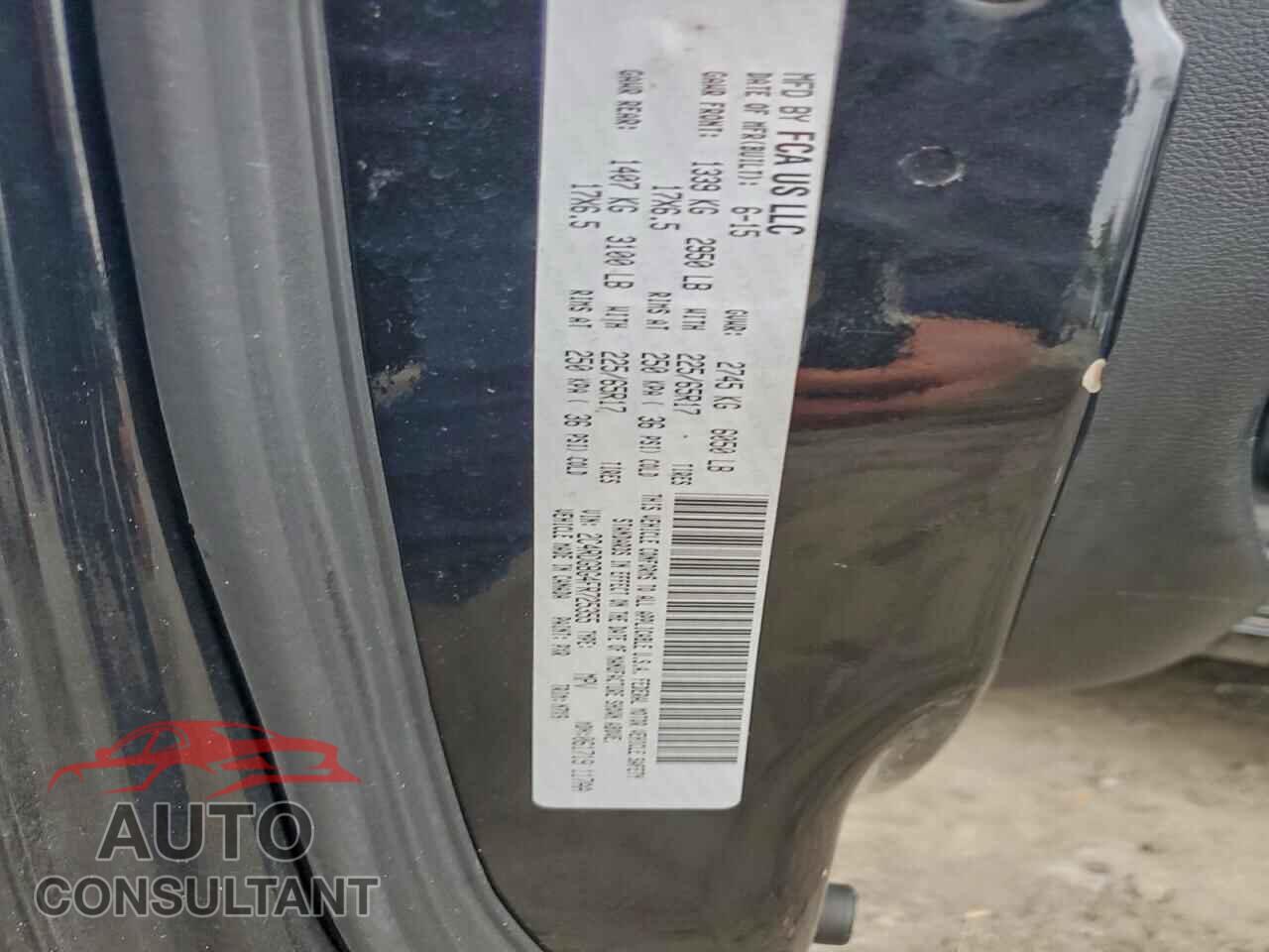 DODGE CARAVAN 2015 - 2C4RDGBG4FR725355