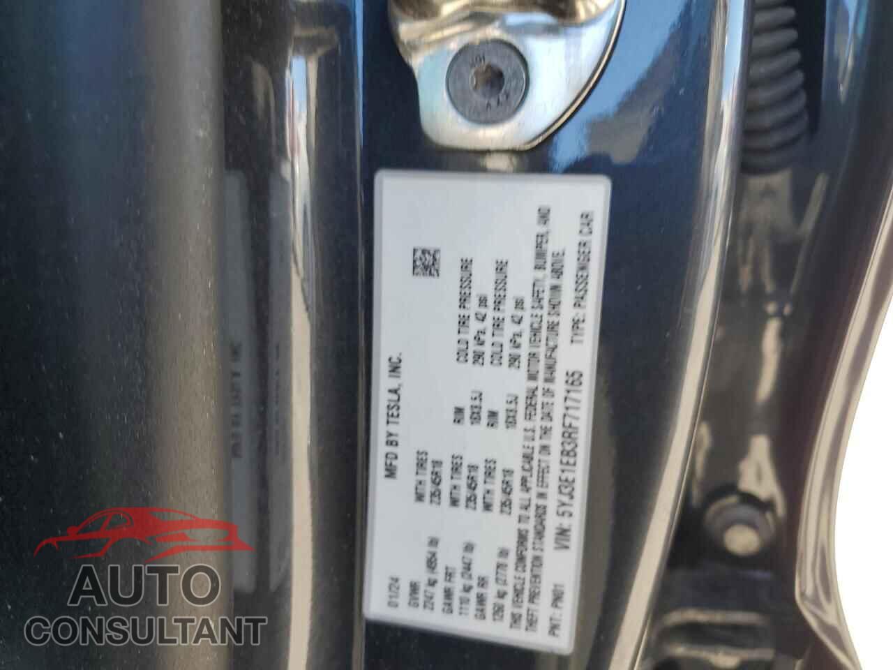 TESLA MODEL 3 2024 - 5YJ3E1EB3RF717165