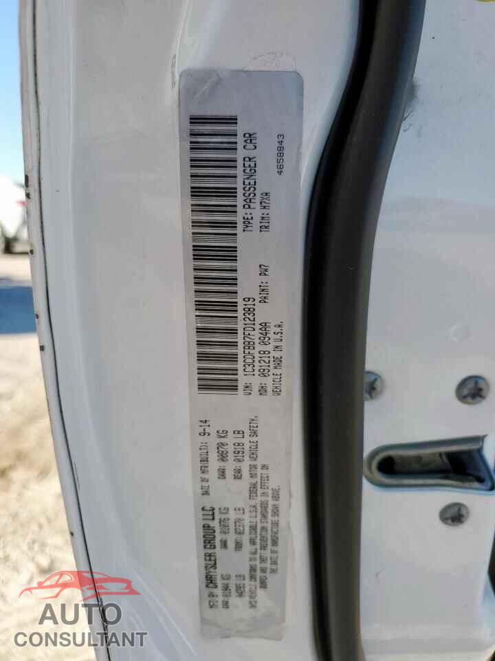 DODGE DART 2015 - 1C3CDFBB7FD123819