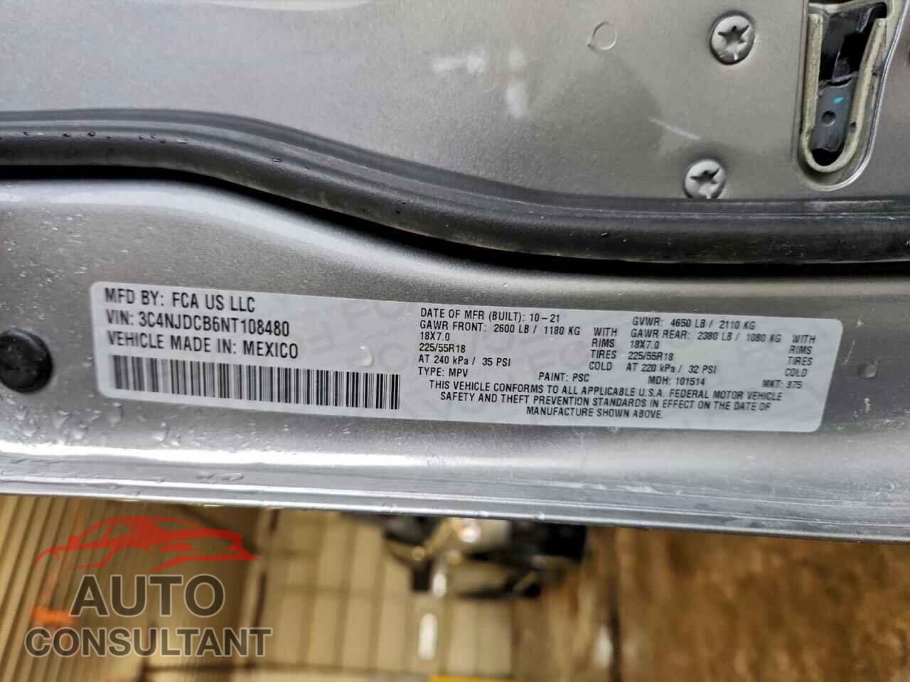 JEEP COMPASS 2022 - 3C4NJDCB6NT108480