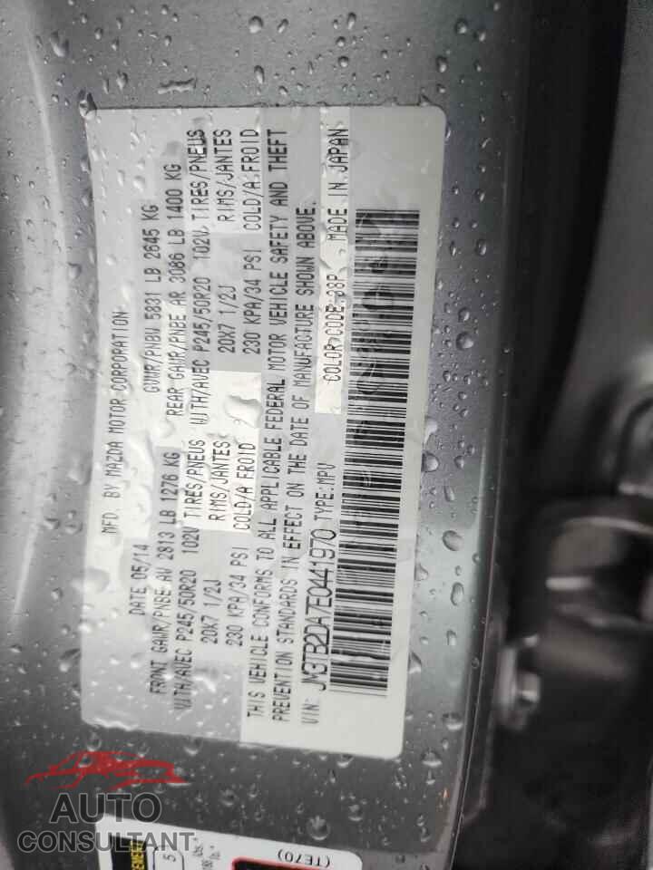 MAZDA CX-9 2014 - JM3TB2DA7E0441970