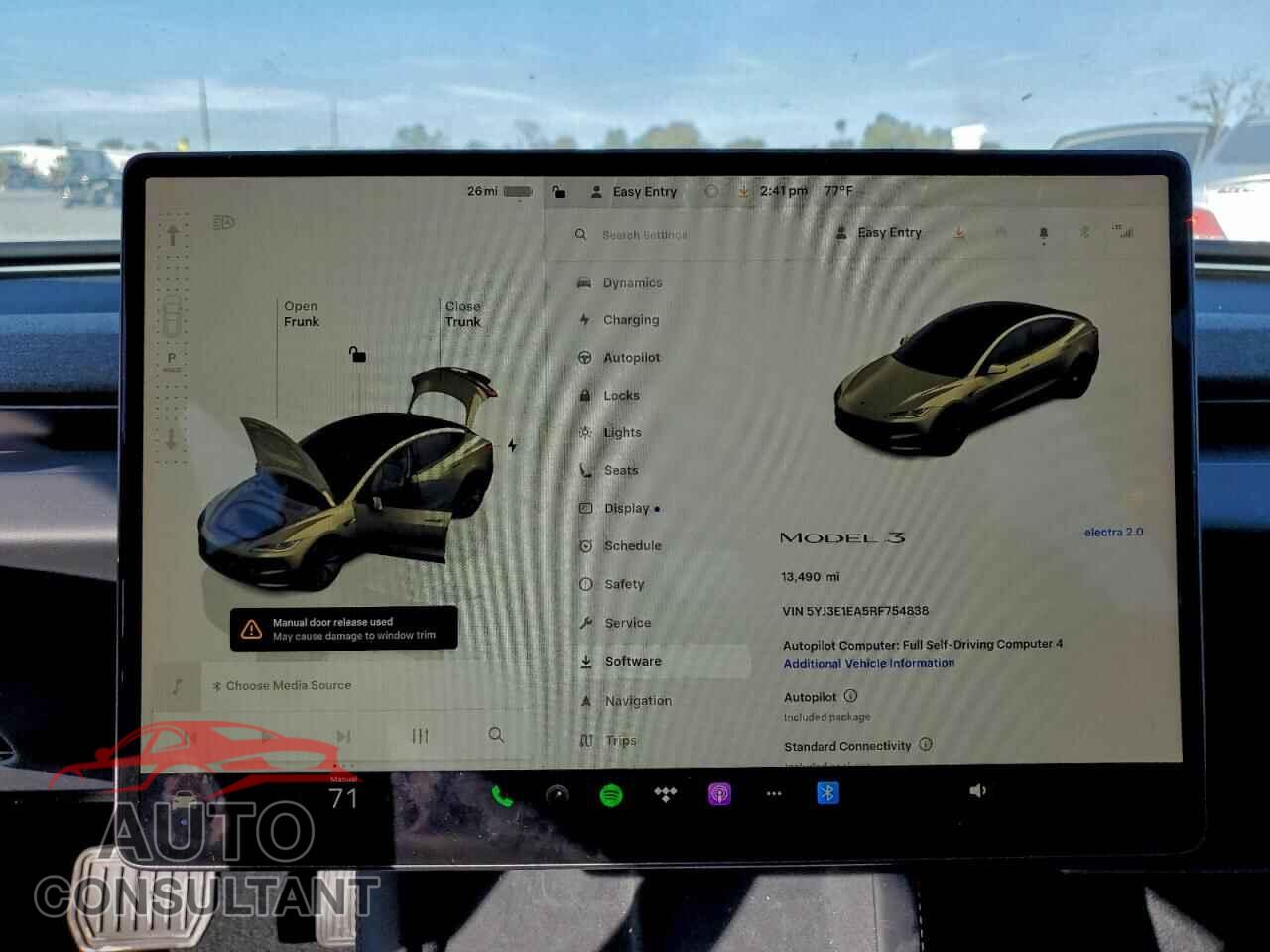 TESLA MODEL 3 2024 - 5YJ3E1EA5RF754838