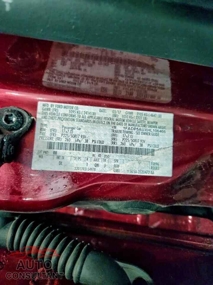 FORD CMAX 2017 - 1FADP5AUXHL106466