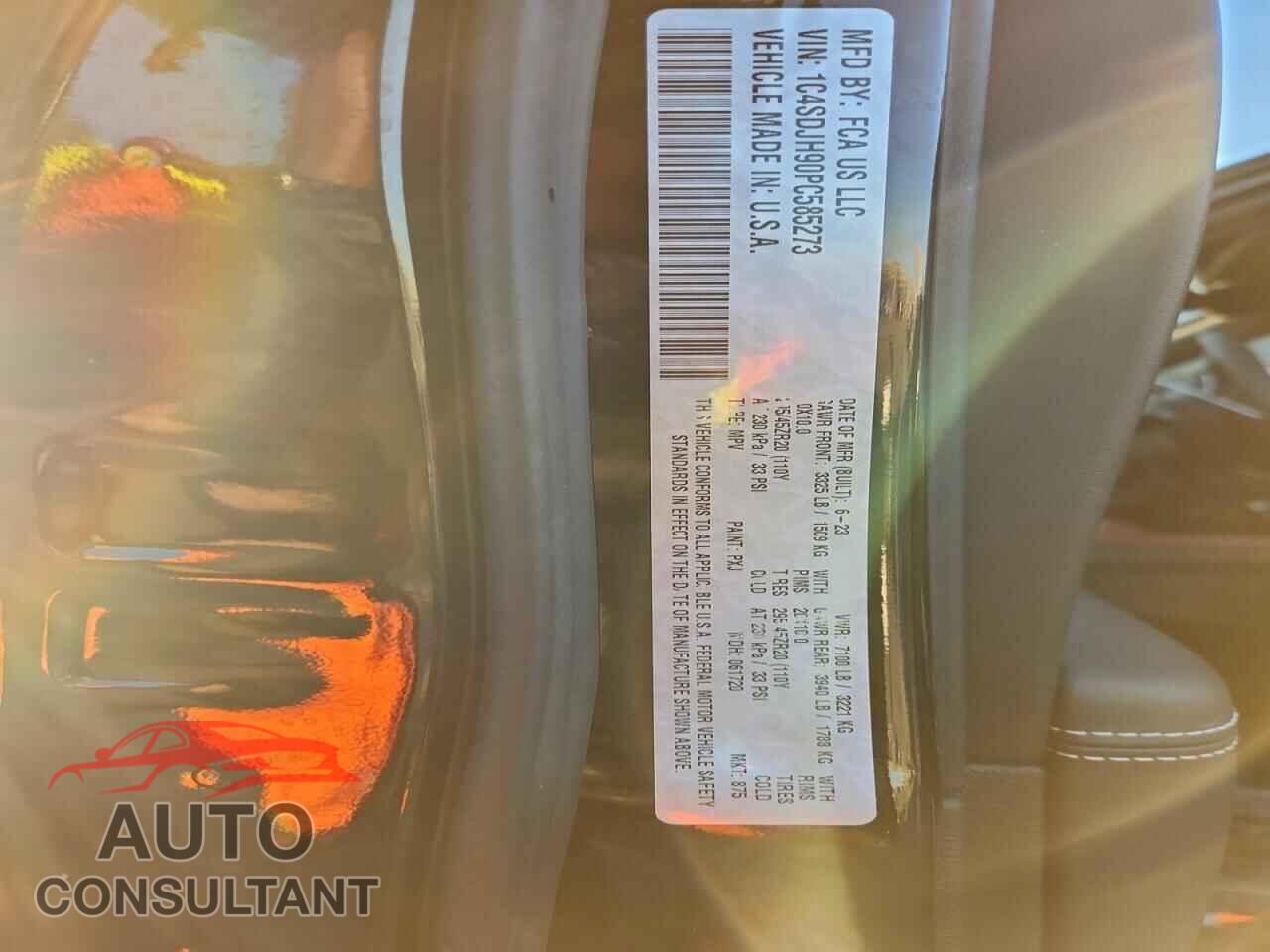 DODGE DURANGO 2023 - 1C4SDJH90PC585273