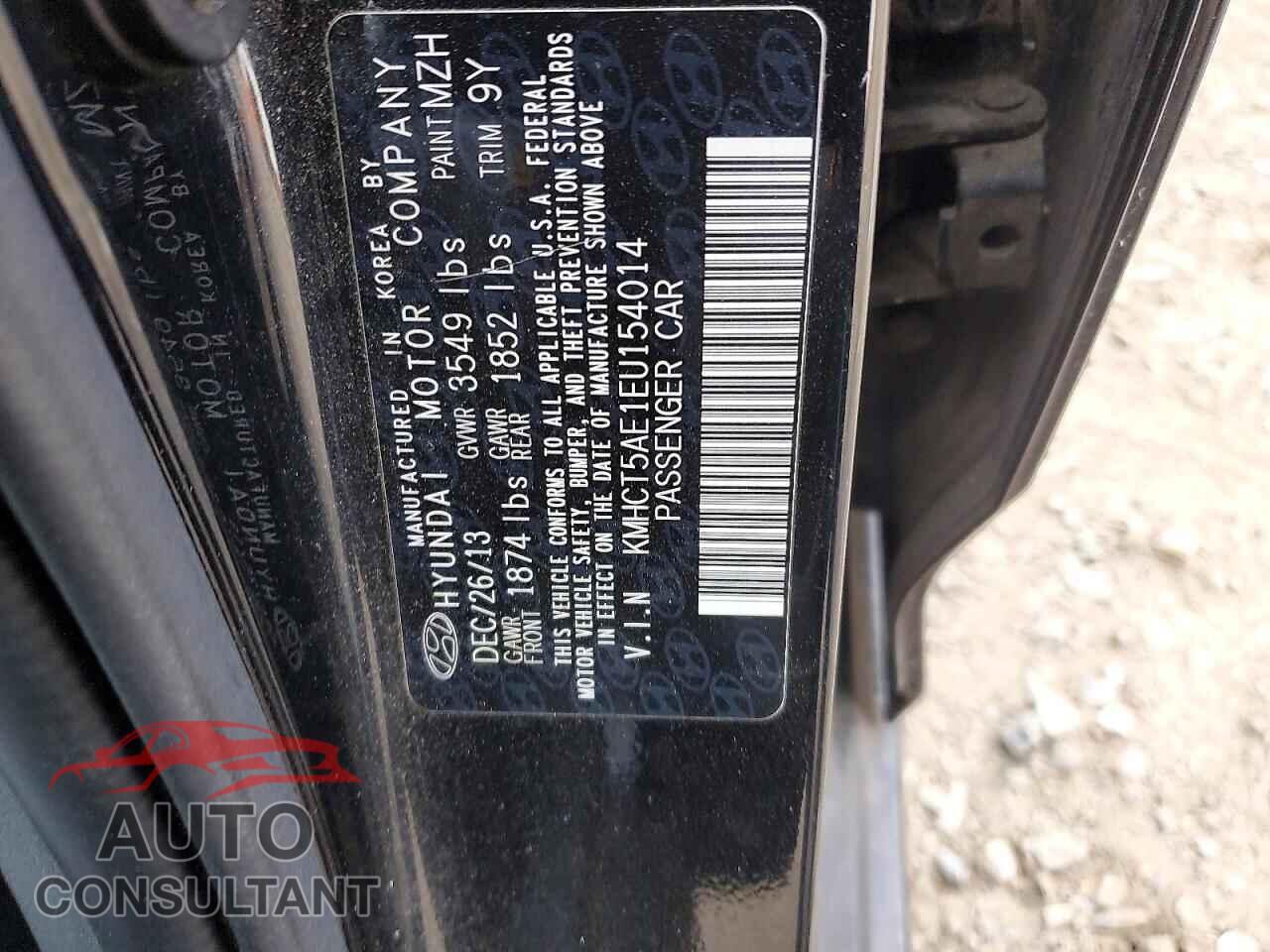 HYUNDAI ACCENT 2014 - KMHCT5AE1EU154014