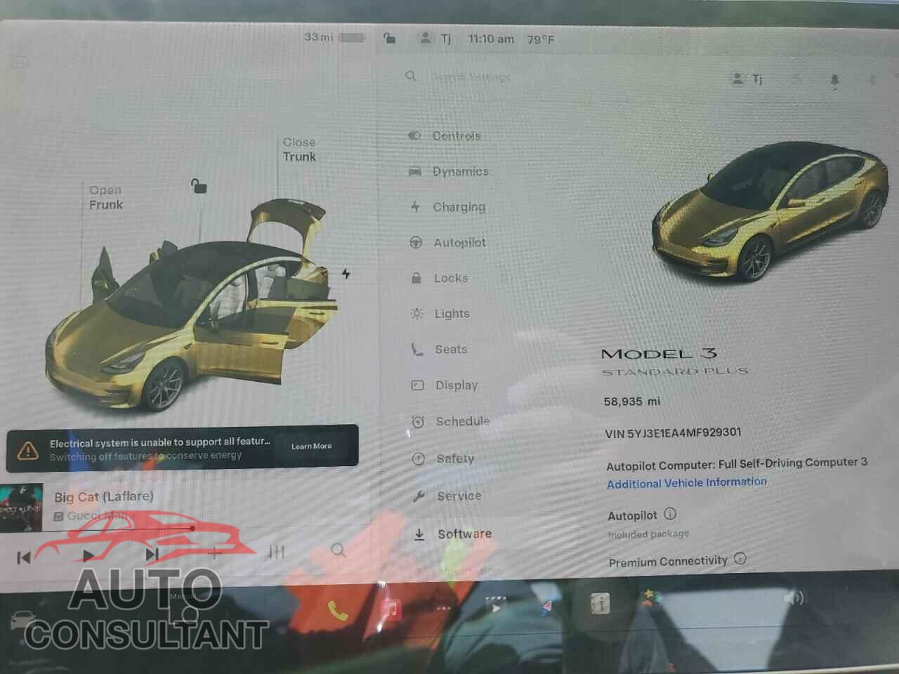 TESLA MODEL 3 2021 - 5YJ3E1EA4MF929301