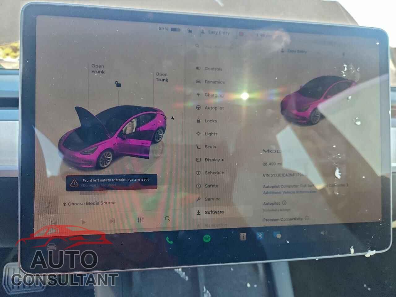 TESLA MODEL 3 2022 - 5YJ3E1EA2NF372888