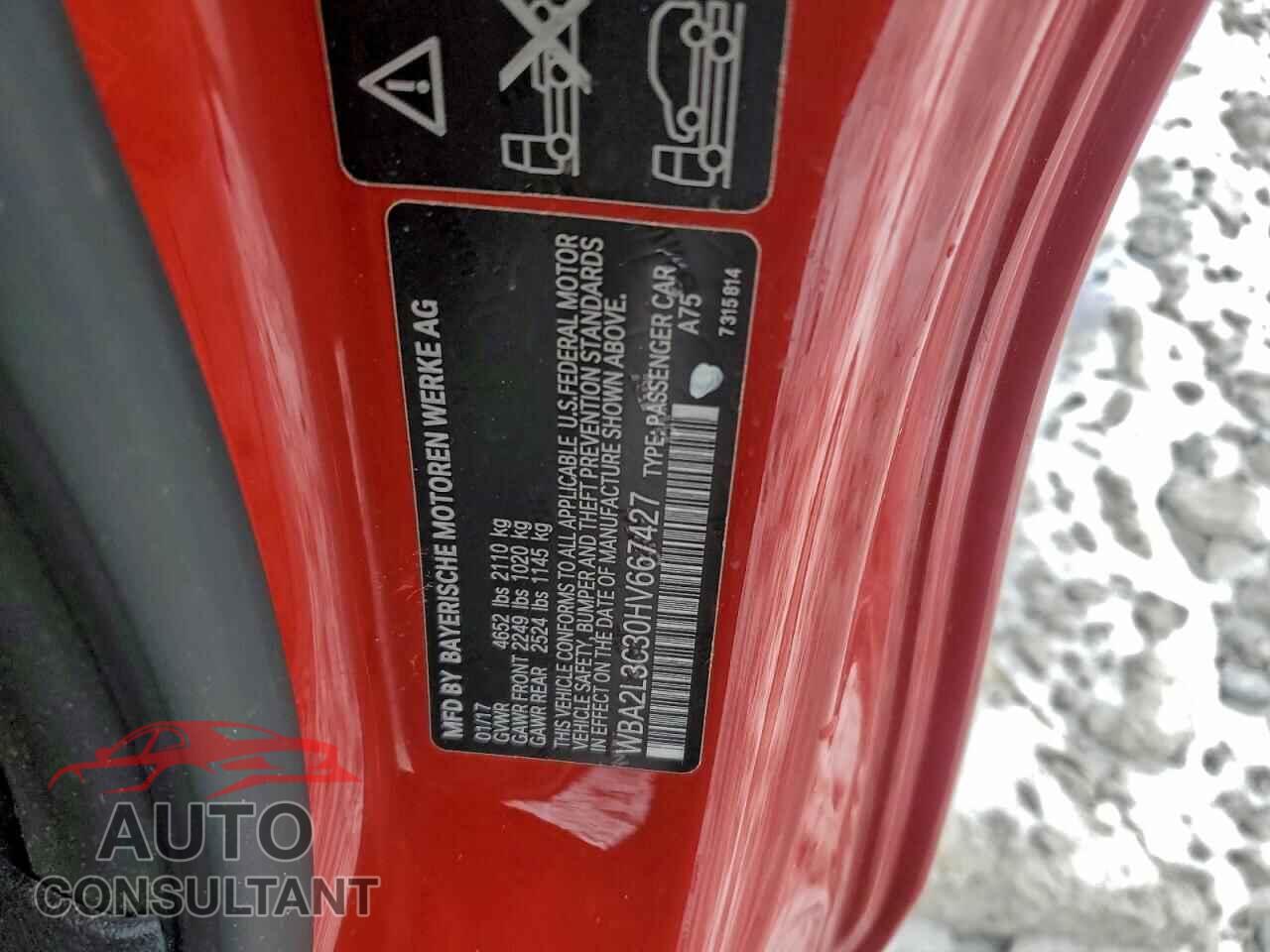 BMW M2 2017 - WBA2L3C30HV667427