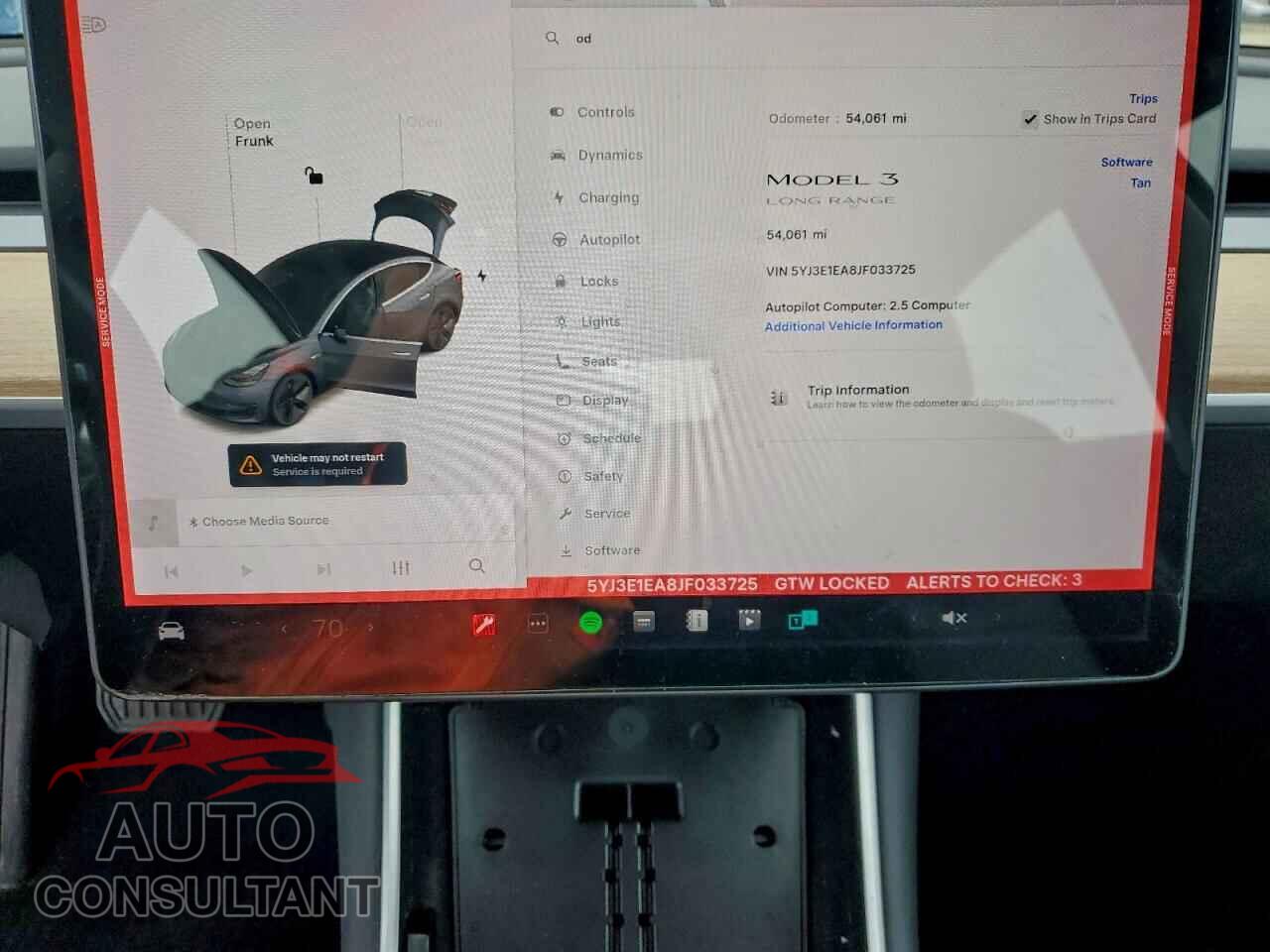 TESLA MODEL 3 2018 - 5YJ3E1EA8JF033725