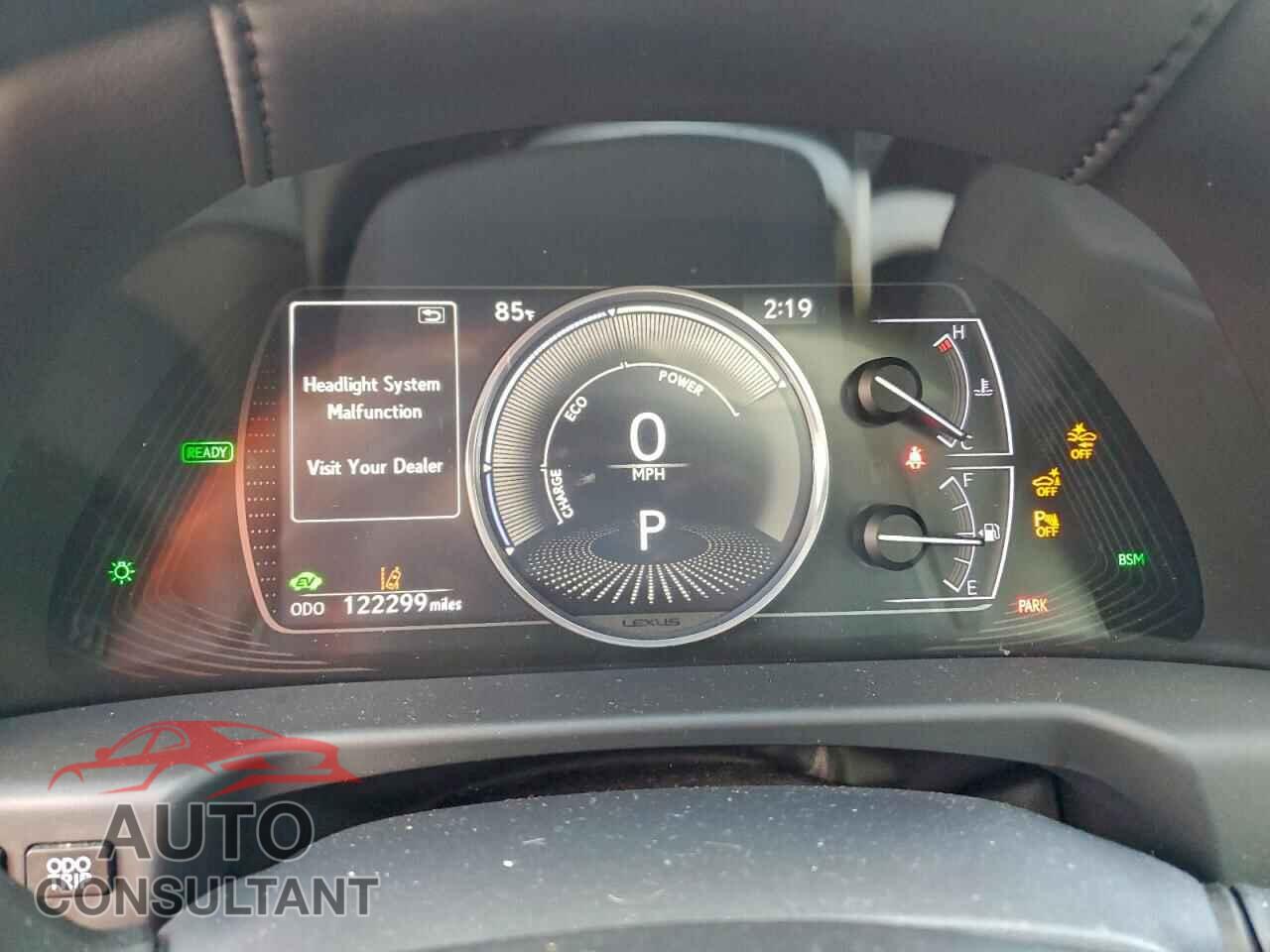 LEXUS ES300 2019 - JTHB21B15K2023309