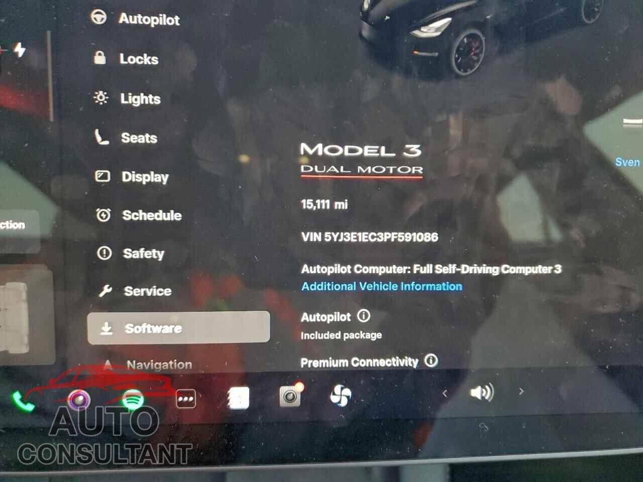 TESLA MODEL 3 2023 - 5YJ3E1EC3PF591086