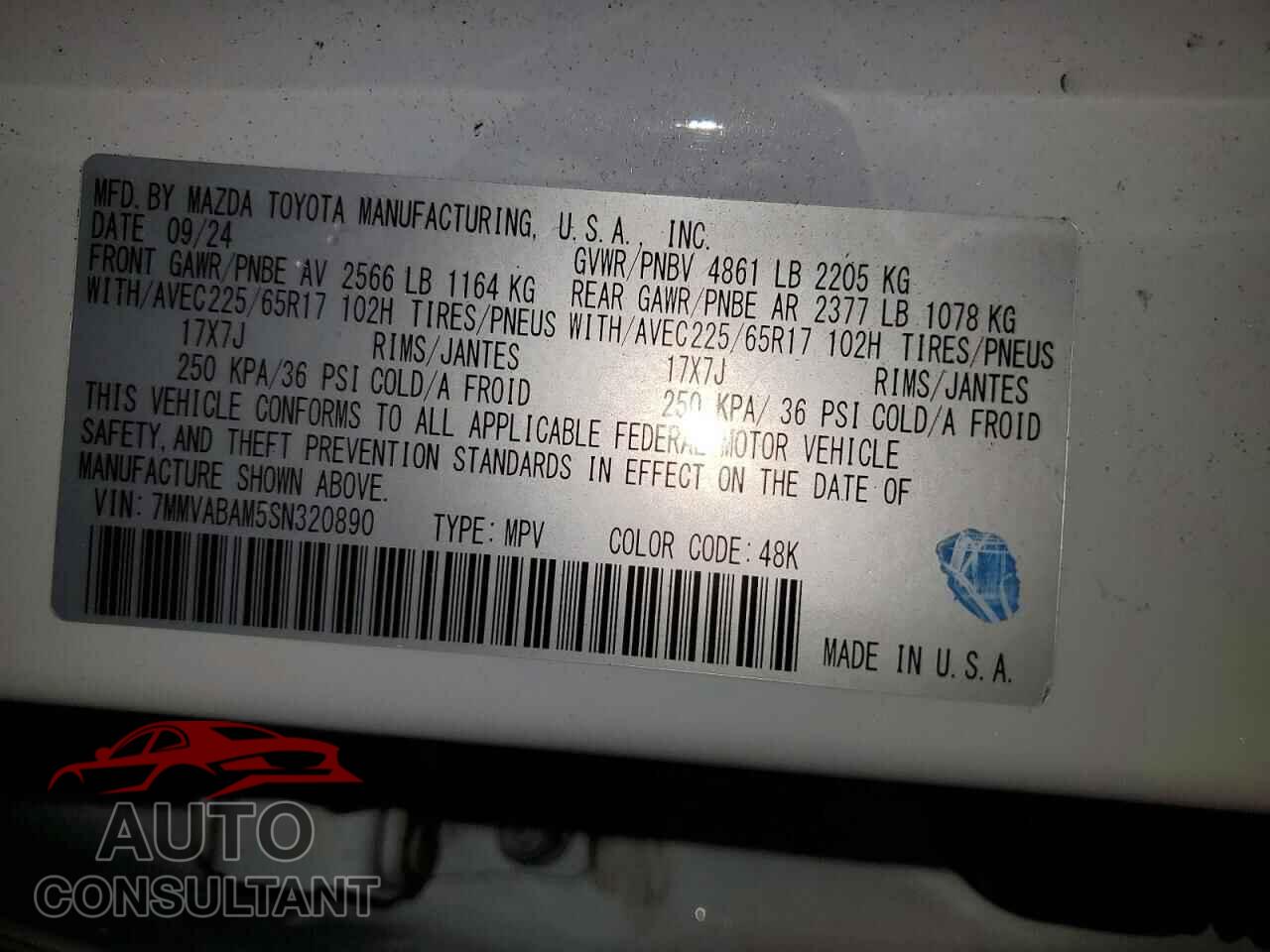 MAZDA CX-50 2025 - 7MMVABAM5SN320890
