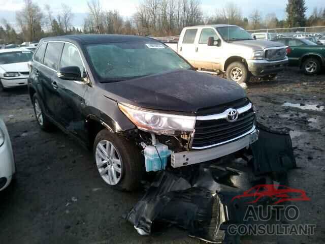 TOYOTA HIGHLANDER 2015 - 5TDZKRFHXFS068640