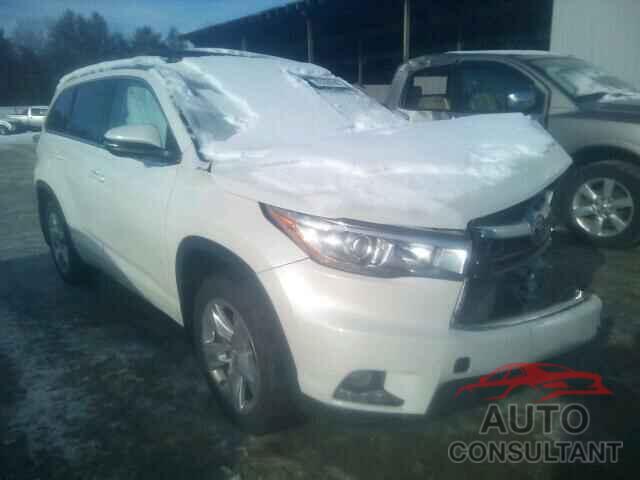 TOYOTA HIGHLANDER 2015 - 5TDDKRFH9FS113271