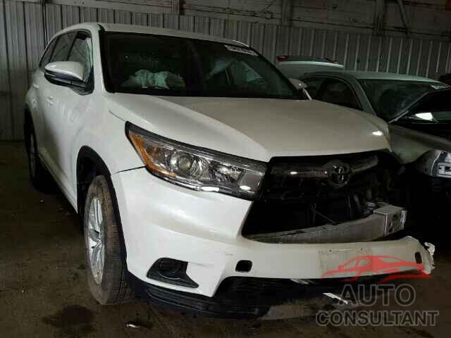 TOYOTA HIGHLANDER 2015 - 5TDBKRFH8FS200134