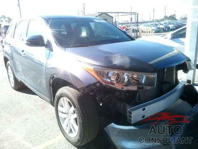 TOYOTA HIGHLANDER 2015 - 5TDZARFH1FS014520