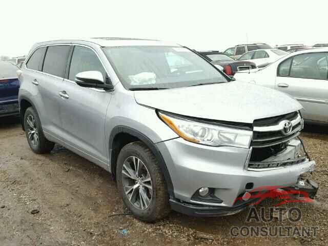 TOYOTA HIGHLANDER 2016 - 5TDJKRFHXGS350260