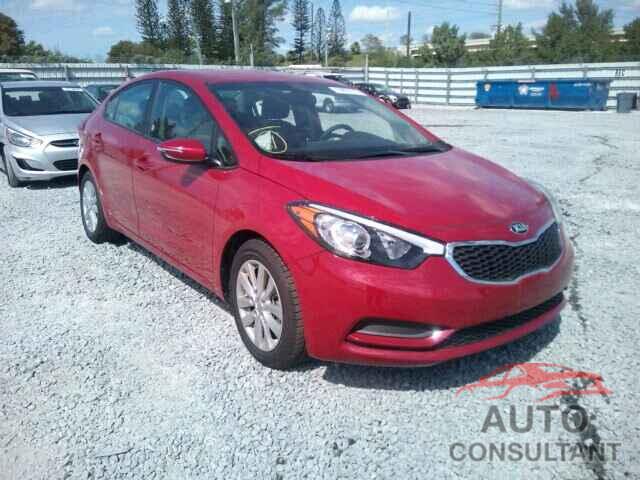 KIA FORTE 2016 - KNAFX4A65G5437762