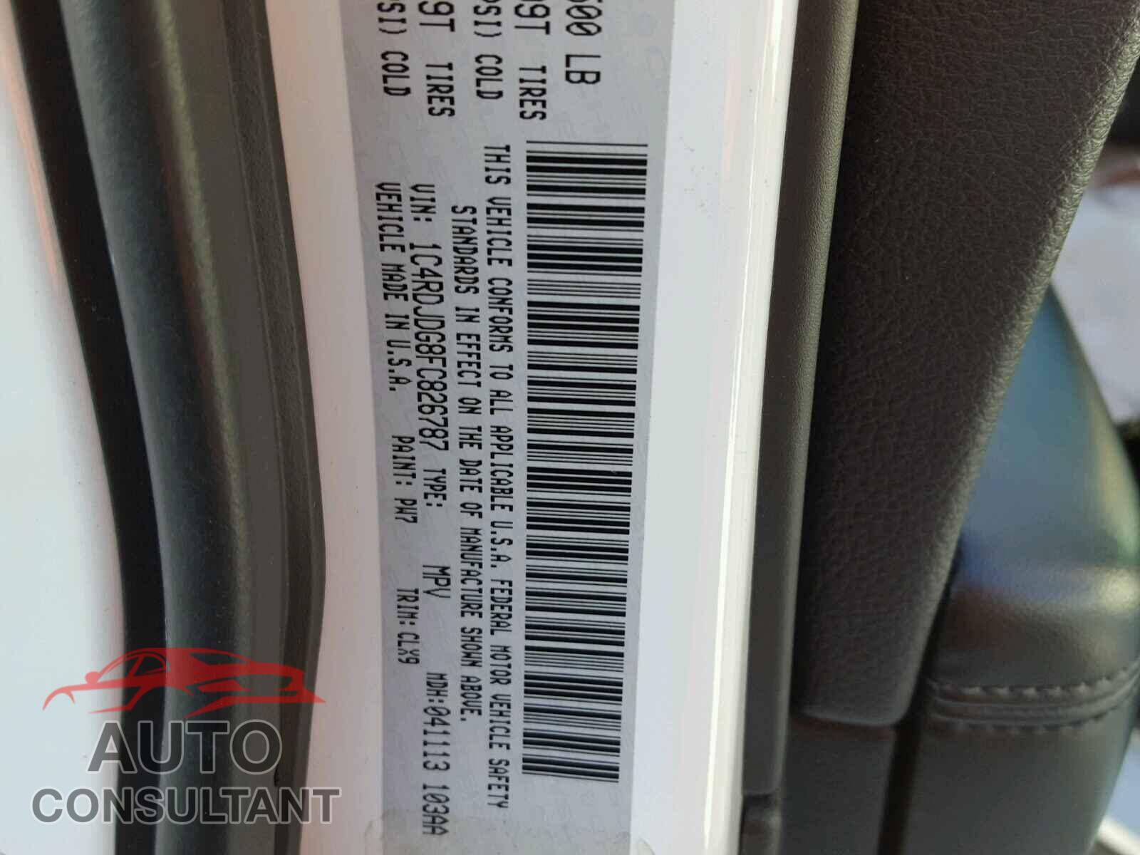 DODGE DURANGO 2015 - 1C4RDJDG8FC826787