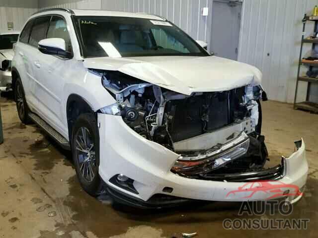 TOYOTA HIGHLANDER 2016 - 5TDJKRFH9GS265264