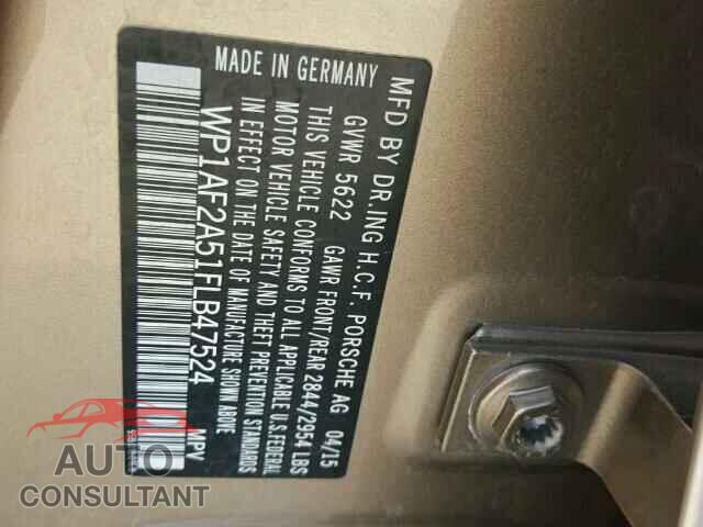 PORSCHE MACAN 2015 - WP1AF2A51FLB47524