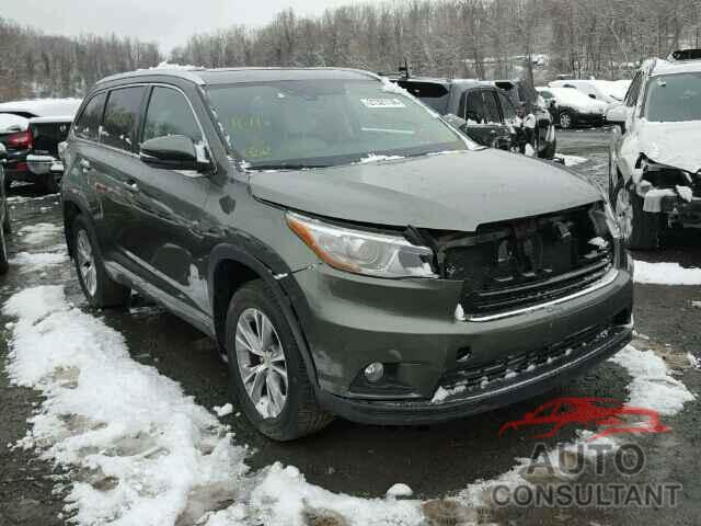 TOYOTA HIGHLANDER 2015 - 5TDJKRFH9FS075401