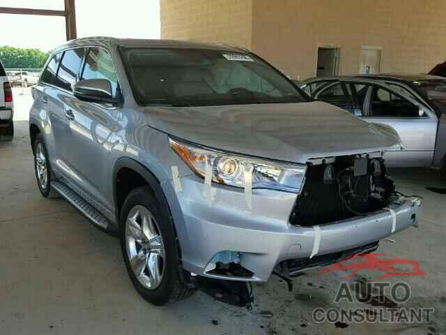 TOYOTA HIGHLANDER 2016 - 5TDYKRFH8GS130937