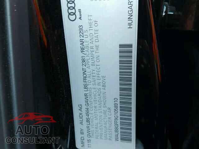 AUDI A3 2016 - WAUB8GFF9G1058910