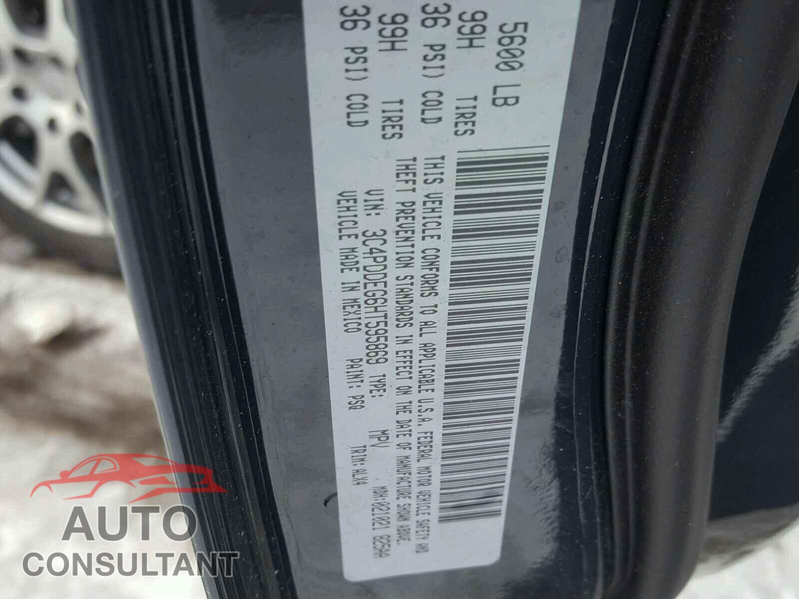 DODGE JOURNEY 2017 - 3C4PDDEG6HT595869