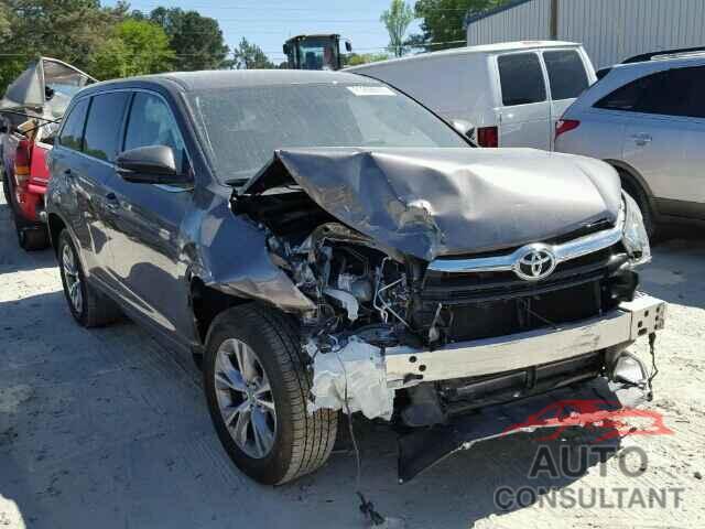 TOYOTA HIGHLANDER 2015 - 5TDZKRFH2FS082872