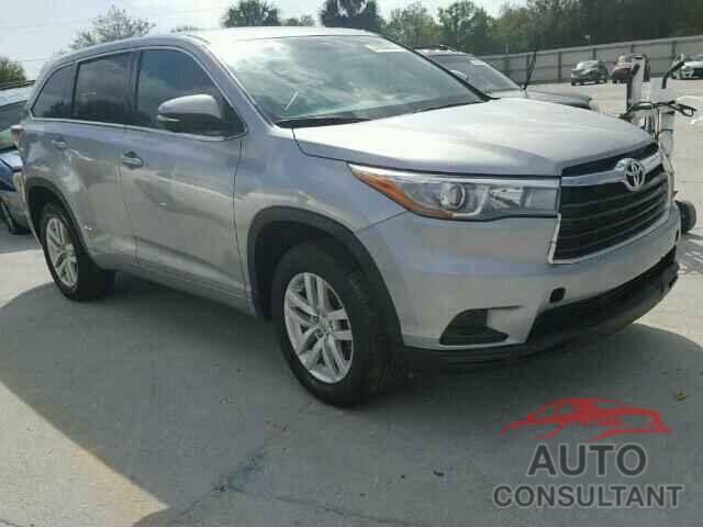TOYOTA HIGHLANDER 2015 - 5TDZARFHXFS015293