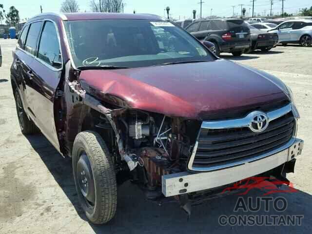 TOYOTA HIGHLANDER 2016 - 5TDKKRFH6GS147421