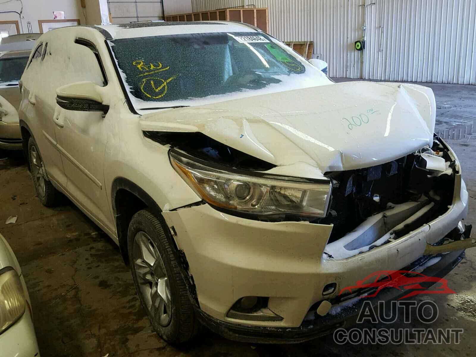 TOYOTA HIGHLANDER 2016 - 5TDDKRFH5GS253531