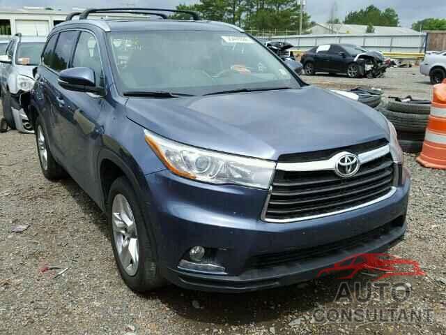 TOYOTA HIGHLANDER 2015 - 5TDYKRFHXFS039067