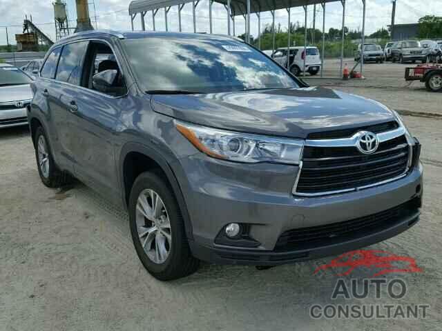 TOYOTA HIGHLANDER 2015 - 5TDKKRFH3FS069713