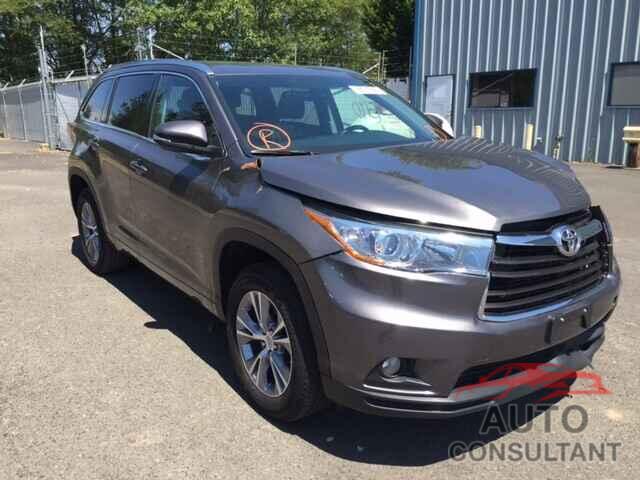 TOYOTA HIGHLANDER 2015 - 5TDKKRFH4FS049230