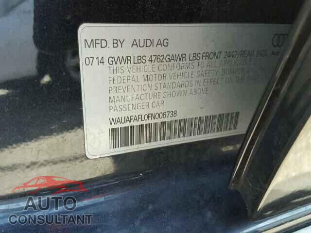 AUDI A4 2015 - WAUAFAFL0FN006738