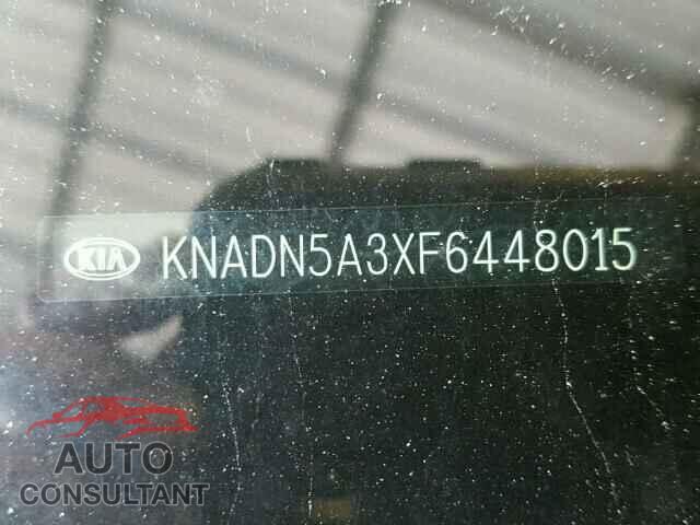 KIA RIO 2015 - KNADN5A3XF6448015