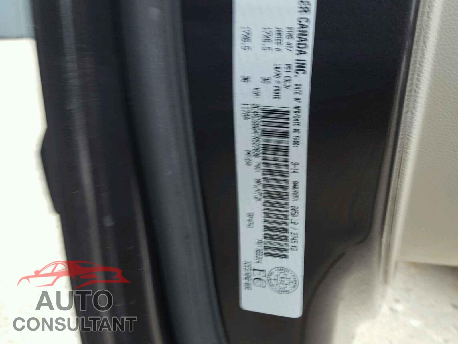 DODGE CARAVAN 2015 - 2C4RDGBG4FR527830