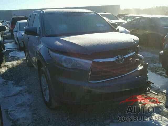 TOYOTA HIGHLANDER 2015 - 5TDBKRFH1FS196606