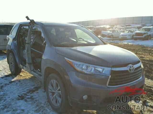 TOYOTA HIGHLANDER 2015 - 5TDJKRFH5FS134072