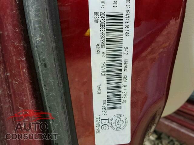 DODGE CARAVAN 2017 - 2C4RDGBG2HR872096