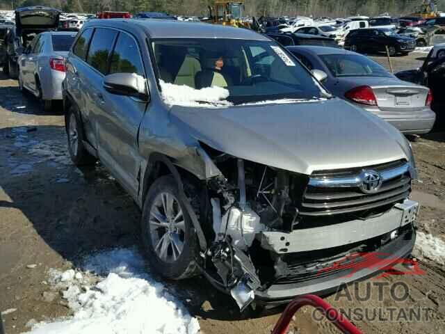 TOYOTA HIGHLANDER 2015 - 5TDBKRFH8FS183934
