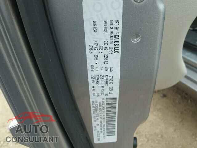 DODGE CARAVAN 2016 - 2C4RDGBG8GR258376
